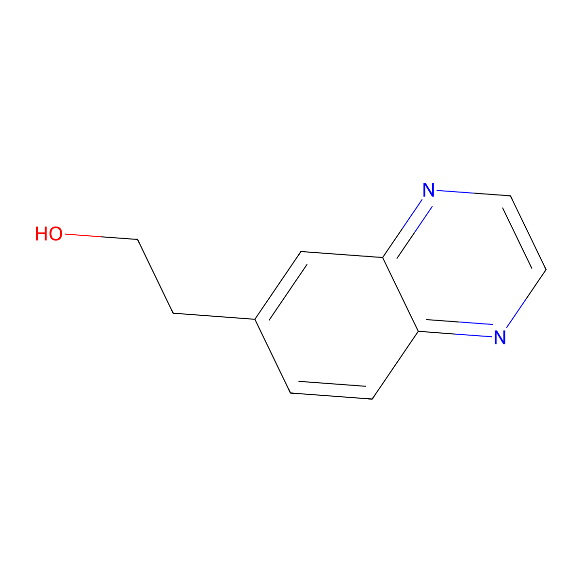 2-(Quinoxalin-6-YL)ethanol molecular structure, CAS 473895-88-4