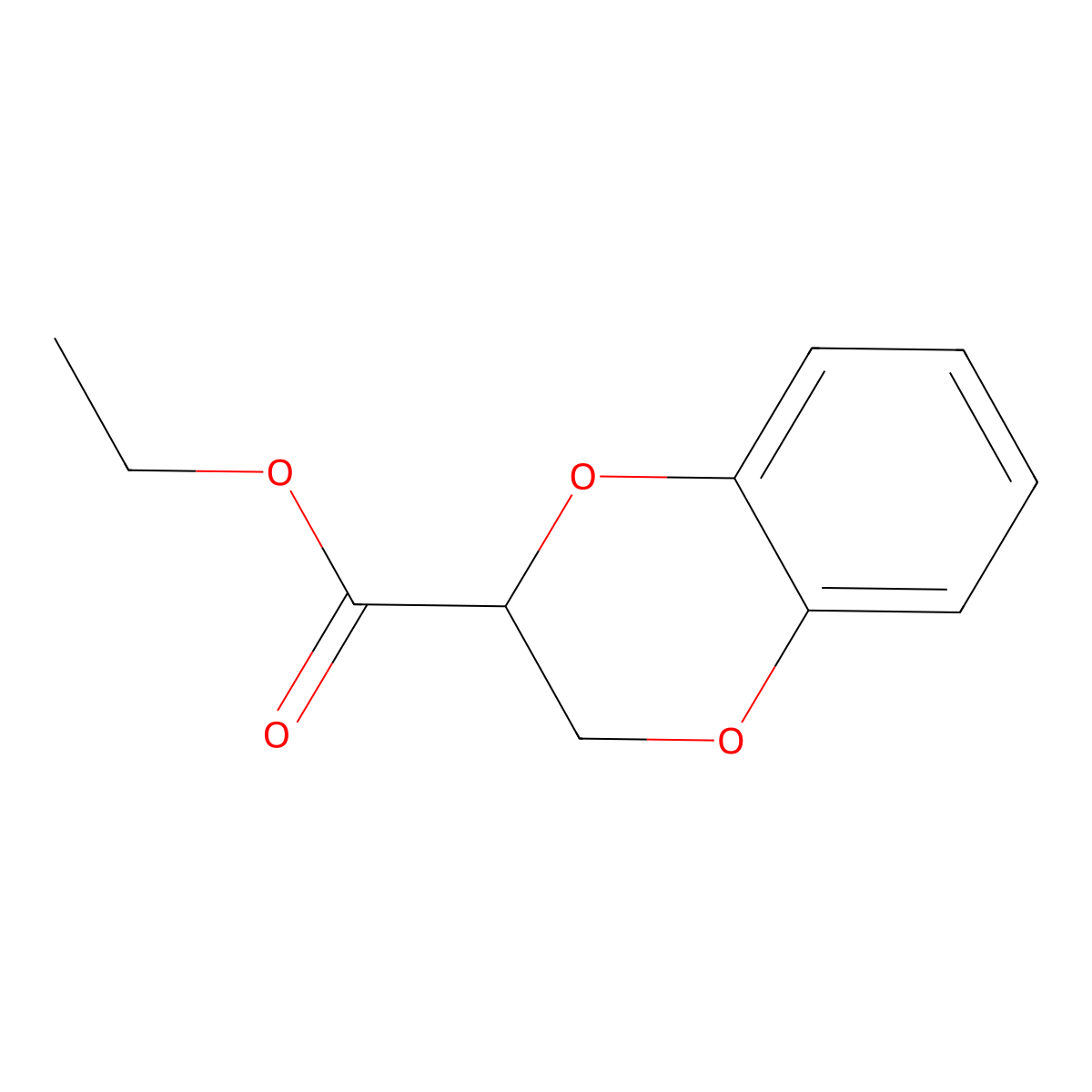 Ethyl 2,3-dihydro-1,4-benzodioxine-2-carboxylate molecular structure, CAS 4739-94-0