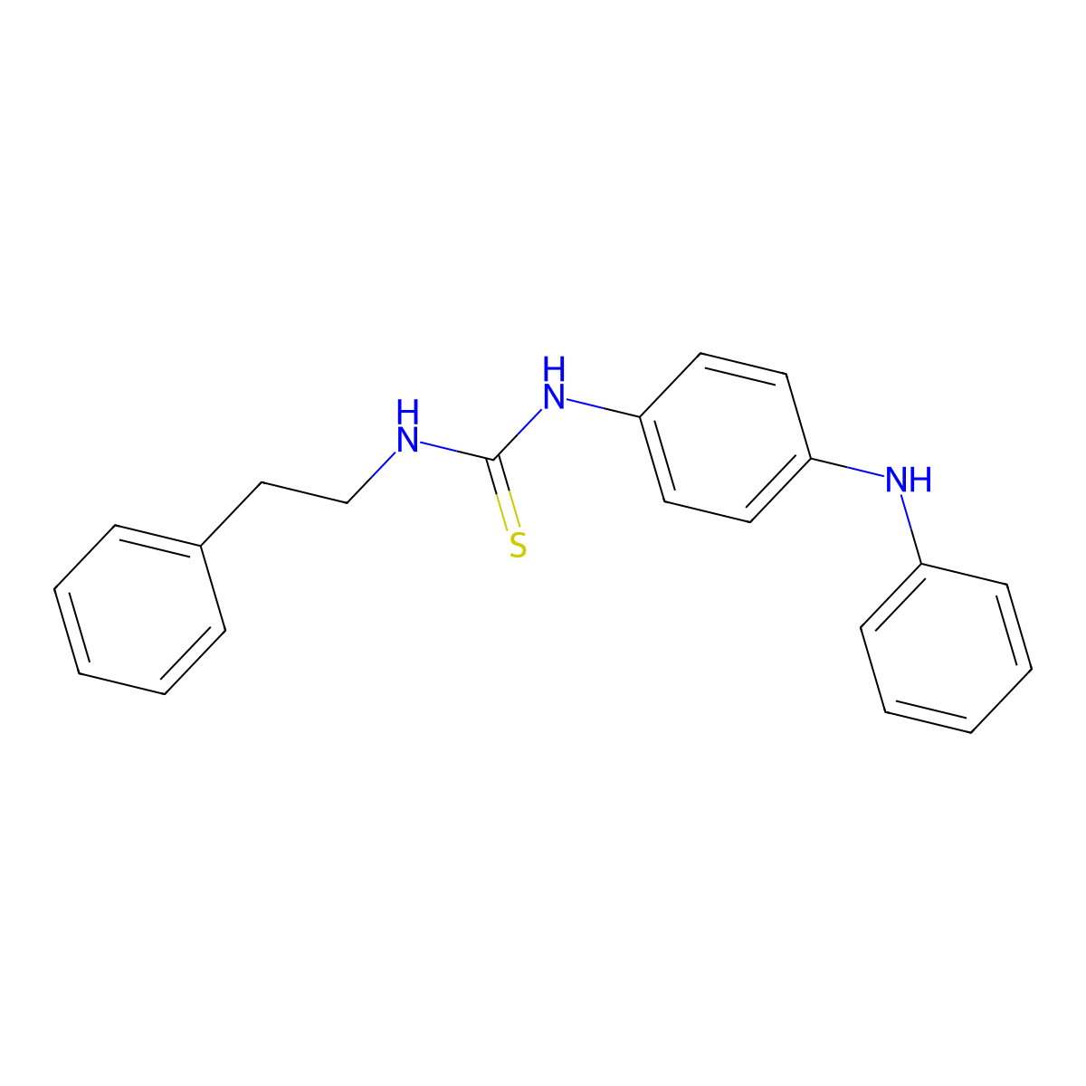 N-(4-anilinophenyl)-N'-(2-phenylethyl)thiourea molecular structure, CAS 473900-20-8