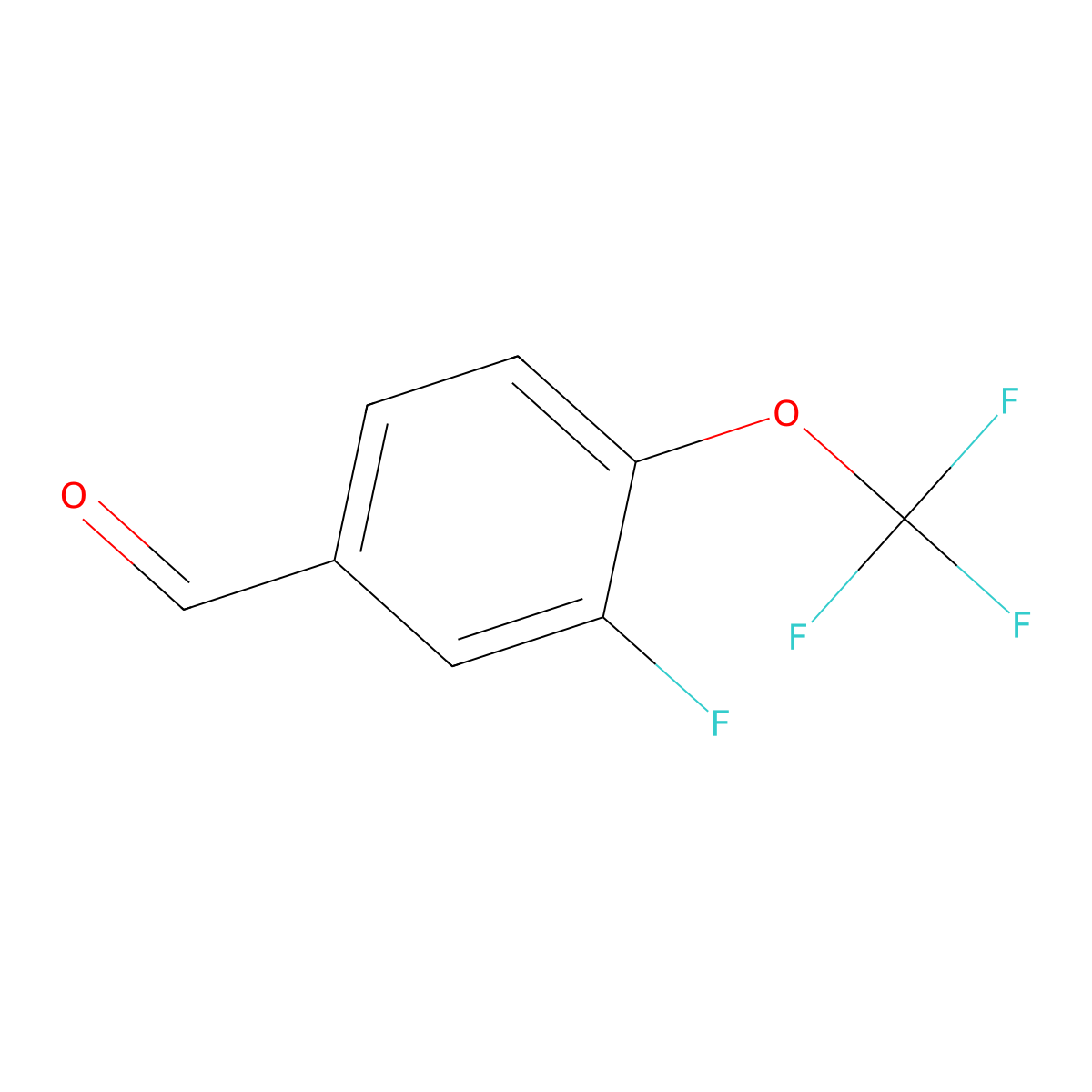 3-Fluoro-4-(trifluoromethoxy)benzaldehyde molecular structure, CAS 473917-15-6