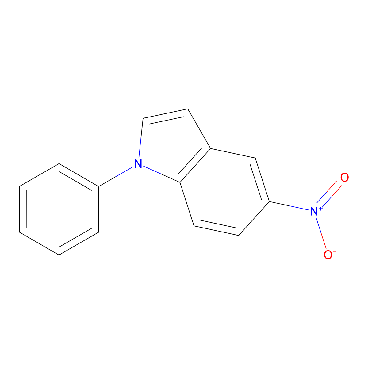 5-Nitro-1-phenyl-1H-indole molecular structure, CAS 473918-42-2
