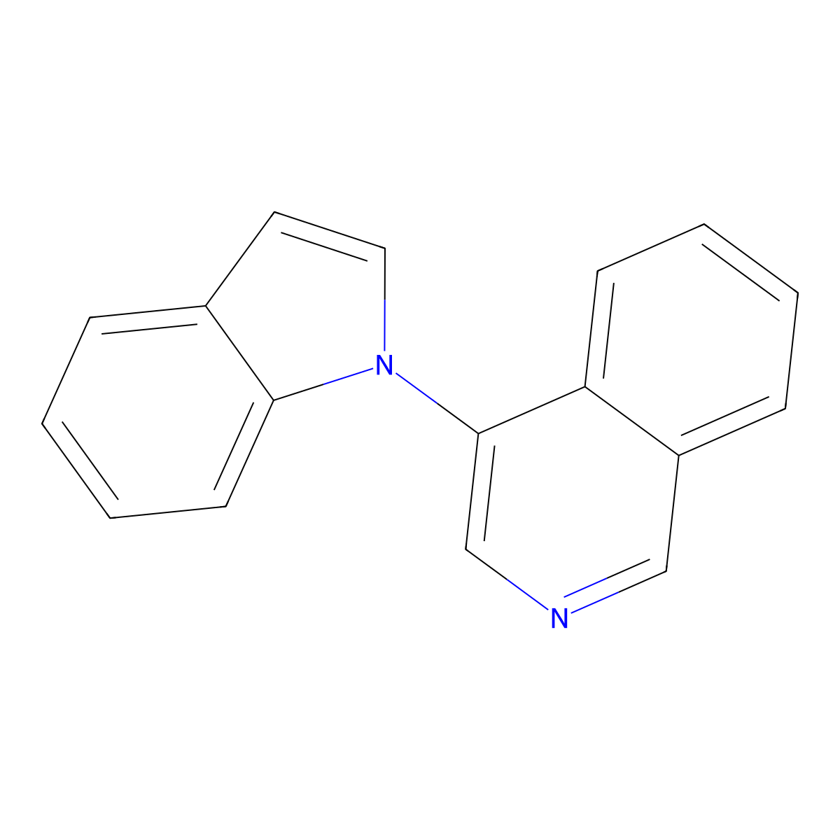 4-(1H-Indol-1-yl)isoquinoline molecular structure, CAS 473918-53-5