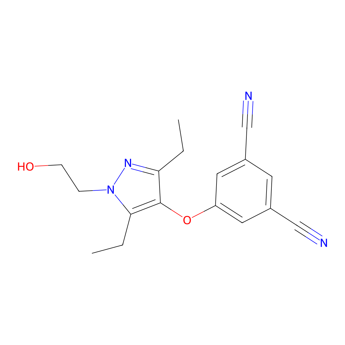 Lersivirine molecular structure, CAS 473921-12-9