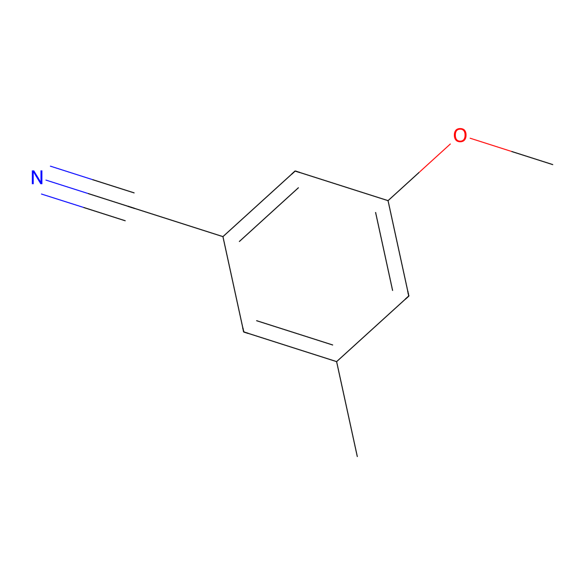 3-Methoxy-5-methylbenzonitrile molecular structure, CAS 473923-98-7