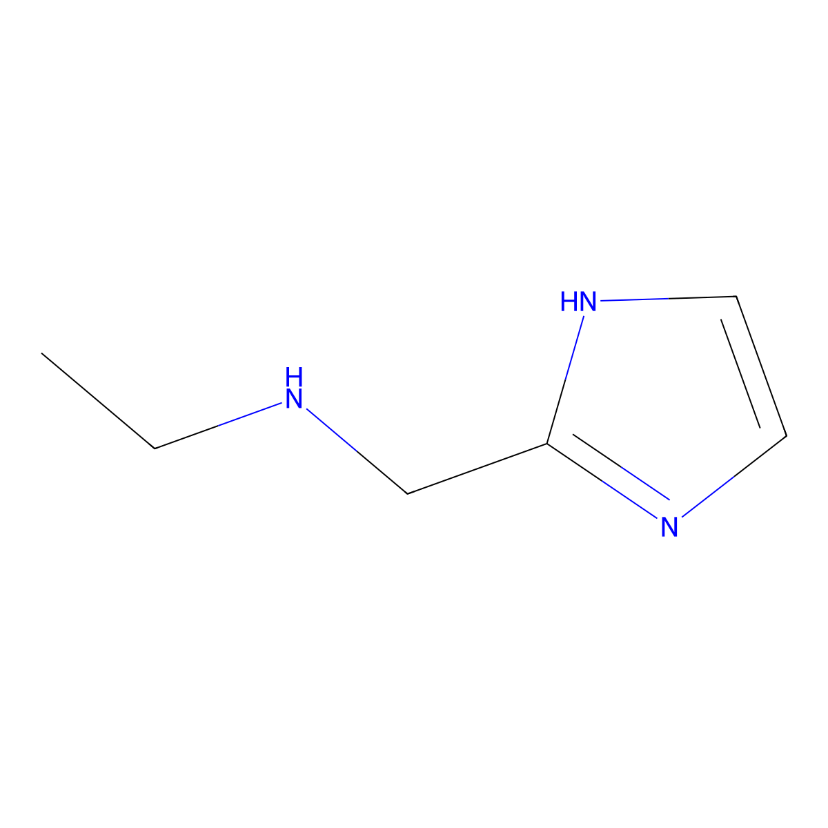 Ethyl-(1H-imidazol-2-ylmethyl)-amine molecular structure, CAS 473927-62-7