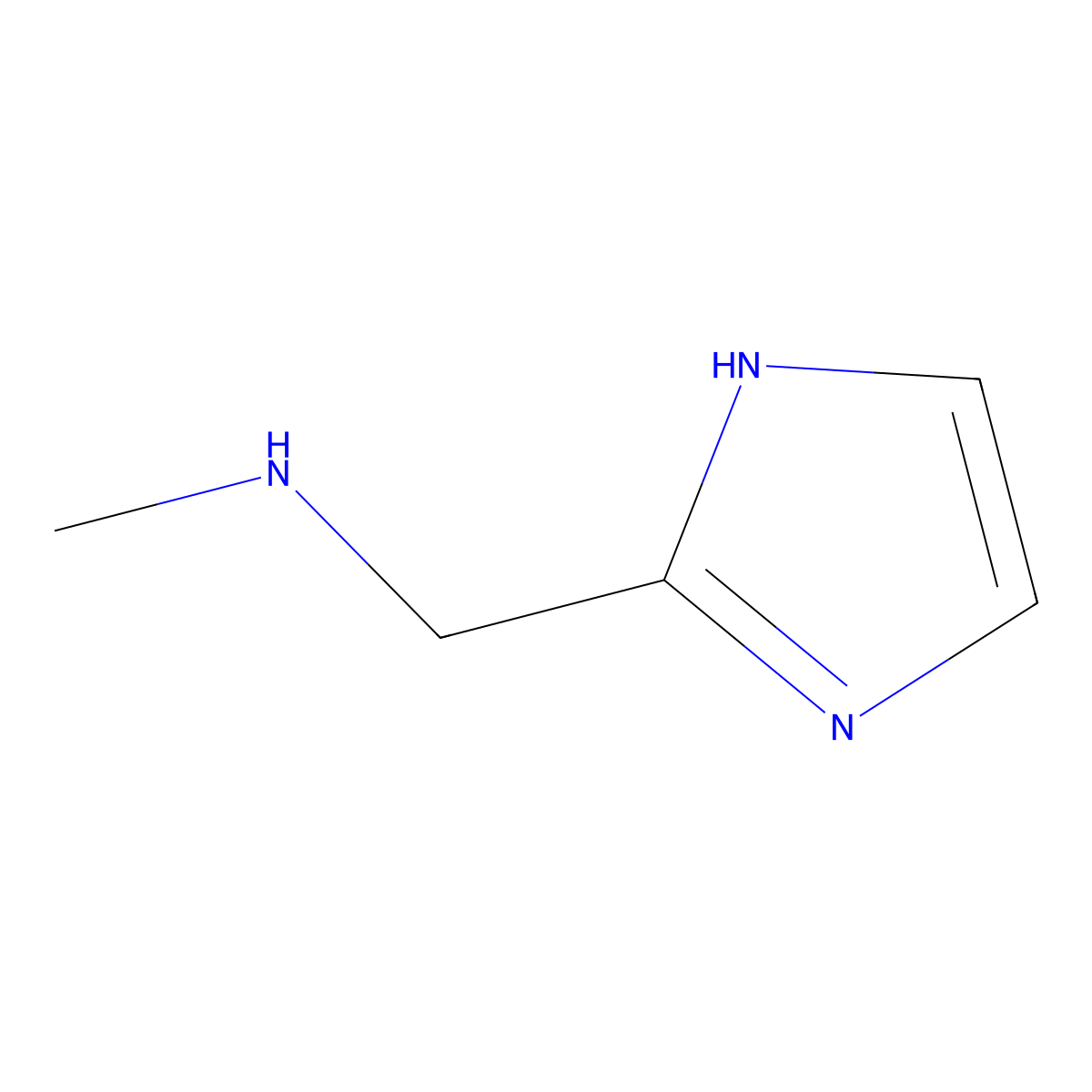 ((1H-imidazol-2-yl)methyl)(methyl)amine molecular structure, CAS 473927-72-9