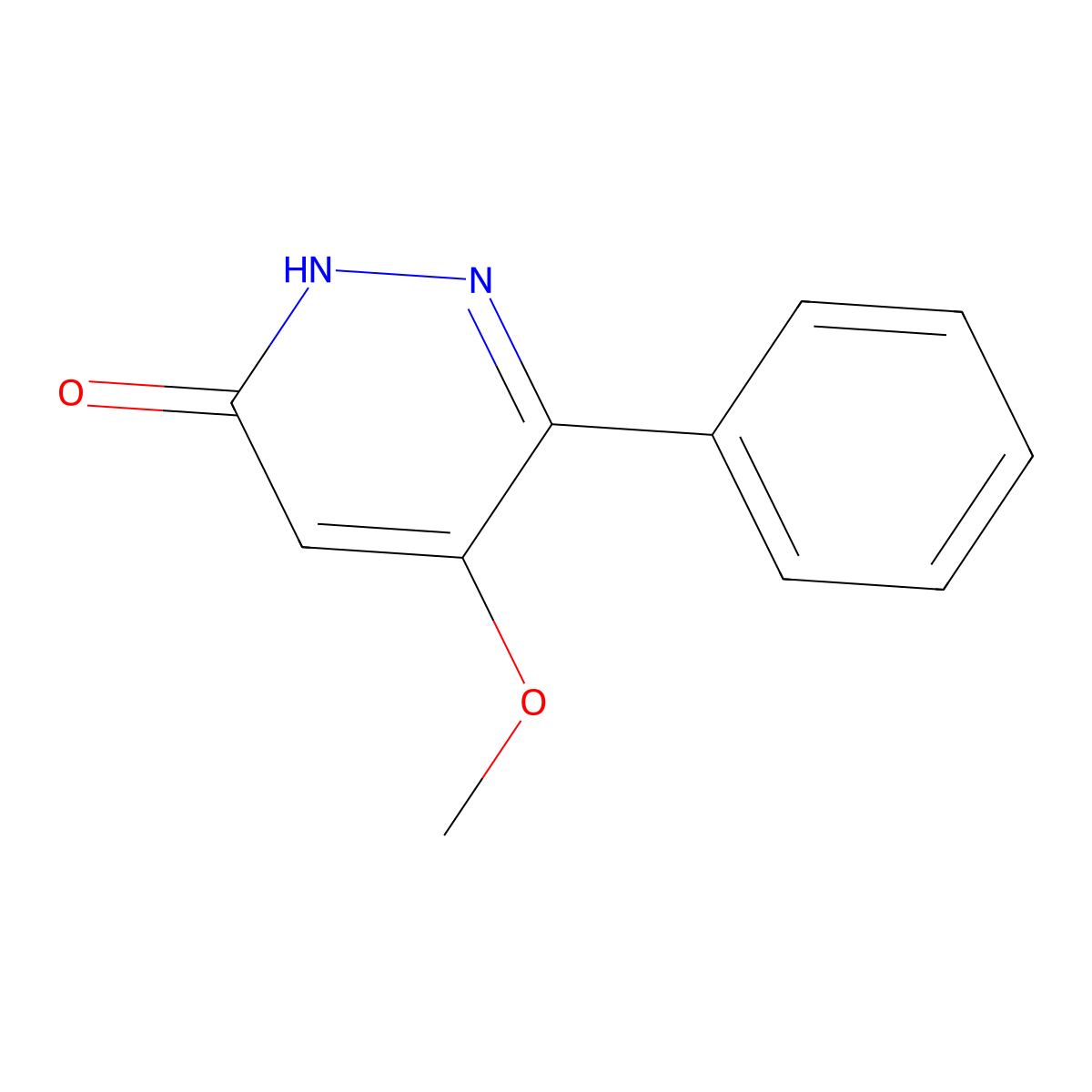 4-methoxy-3-phenyl-1H-pyridazin-6-one molecular structure, CAS 473934-58-6