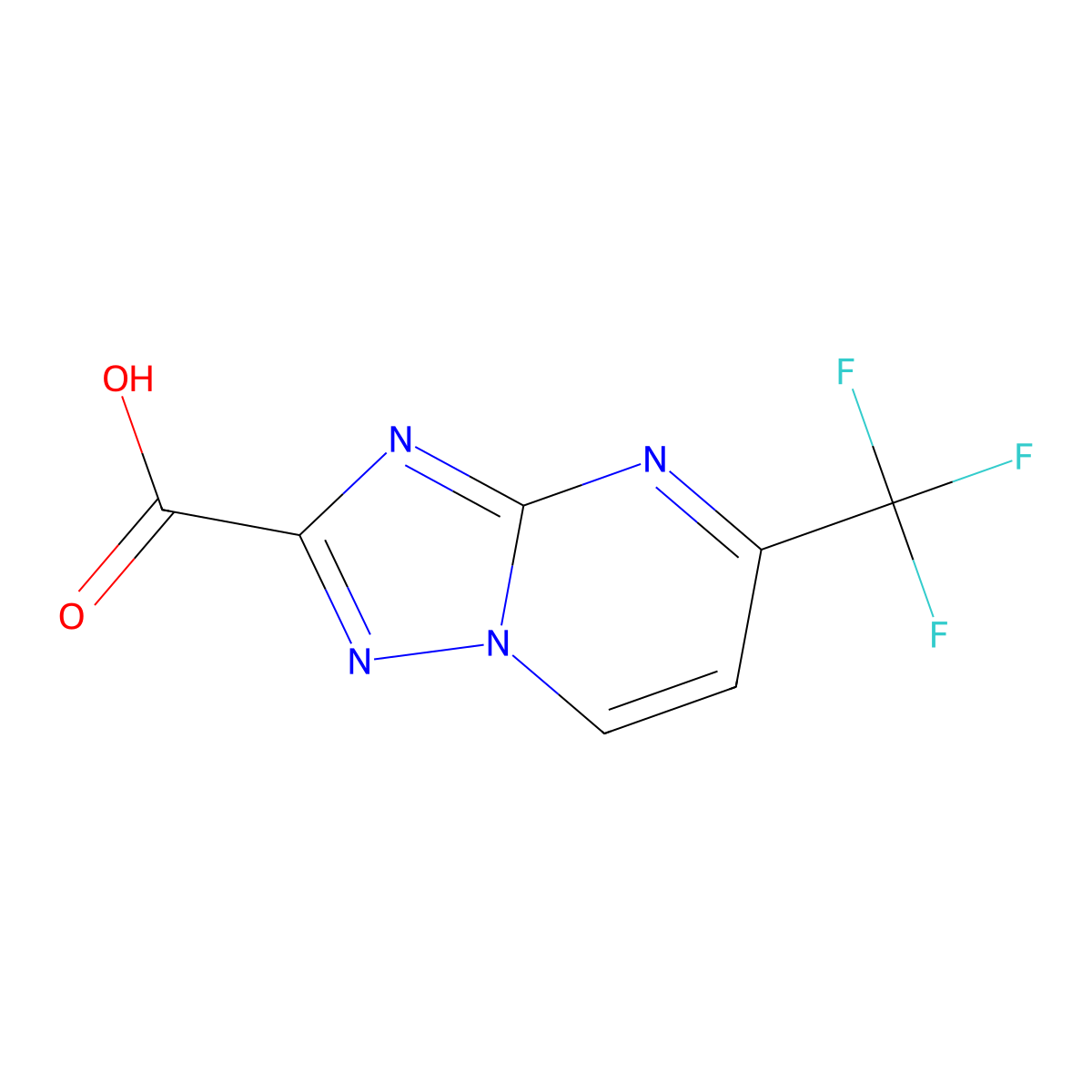 5-(Trifluoromethyl)-[1,2,4]triazolo[1,5-a]pyrimidine-2-carboxylic acid molecular structure, CAS 473994-55-7