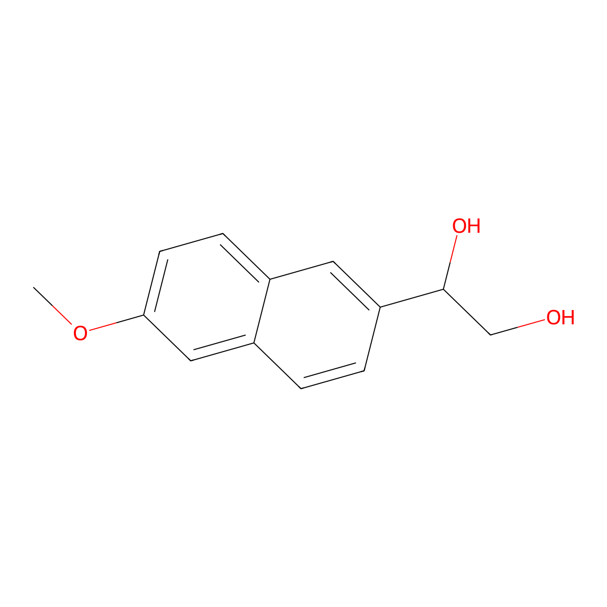 1-(6-Methoxynaphthalen-2-yl)ethane-1,2-diol molecular structure, CAS 473999-53-0