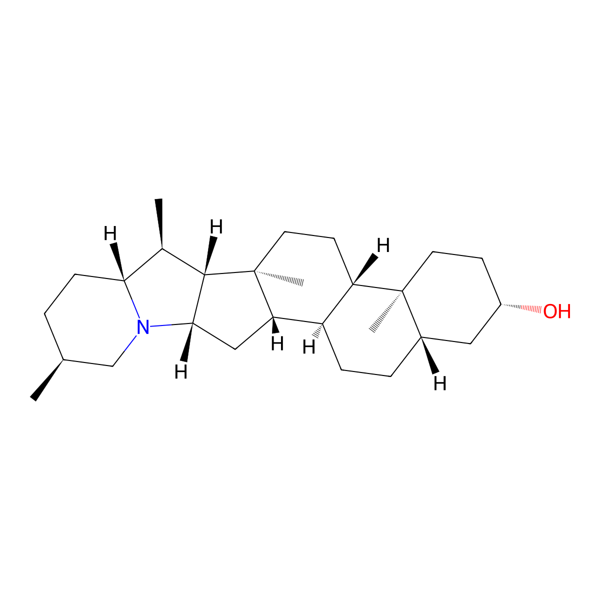 Demissidine molecular structure, CAS 474-08-8