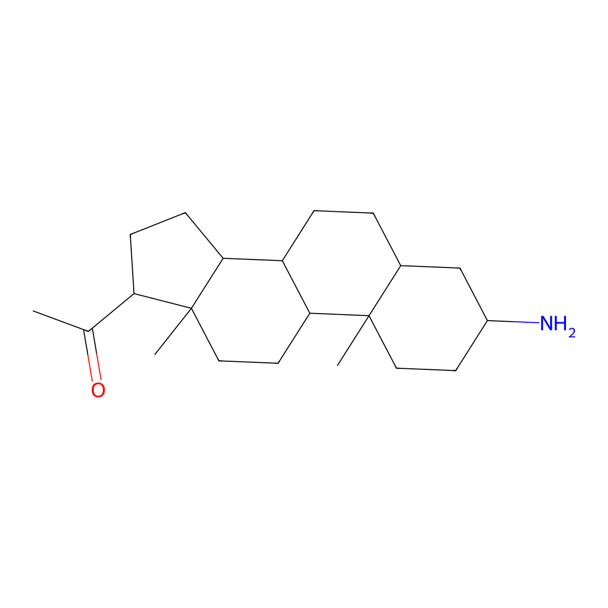 Funtumine molecular structure, CAS 474-45-3
