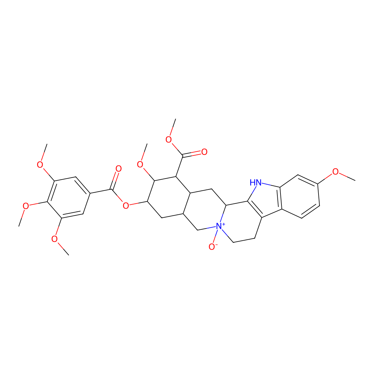 Reserpin N-oxide molecular structure, CAS 474-48-6