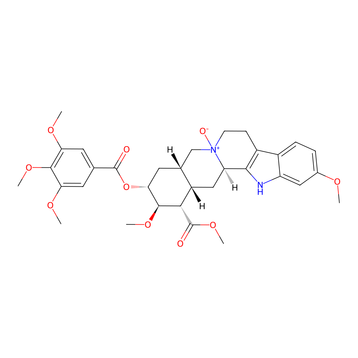Reserpin N-oxide molecular structure, CAS 474-48-6