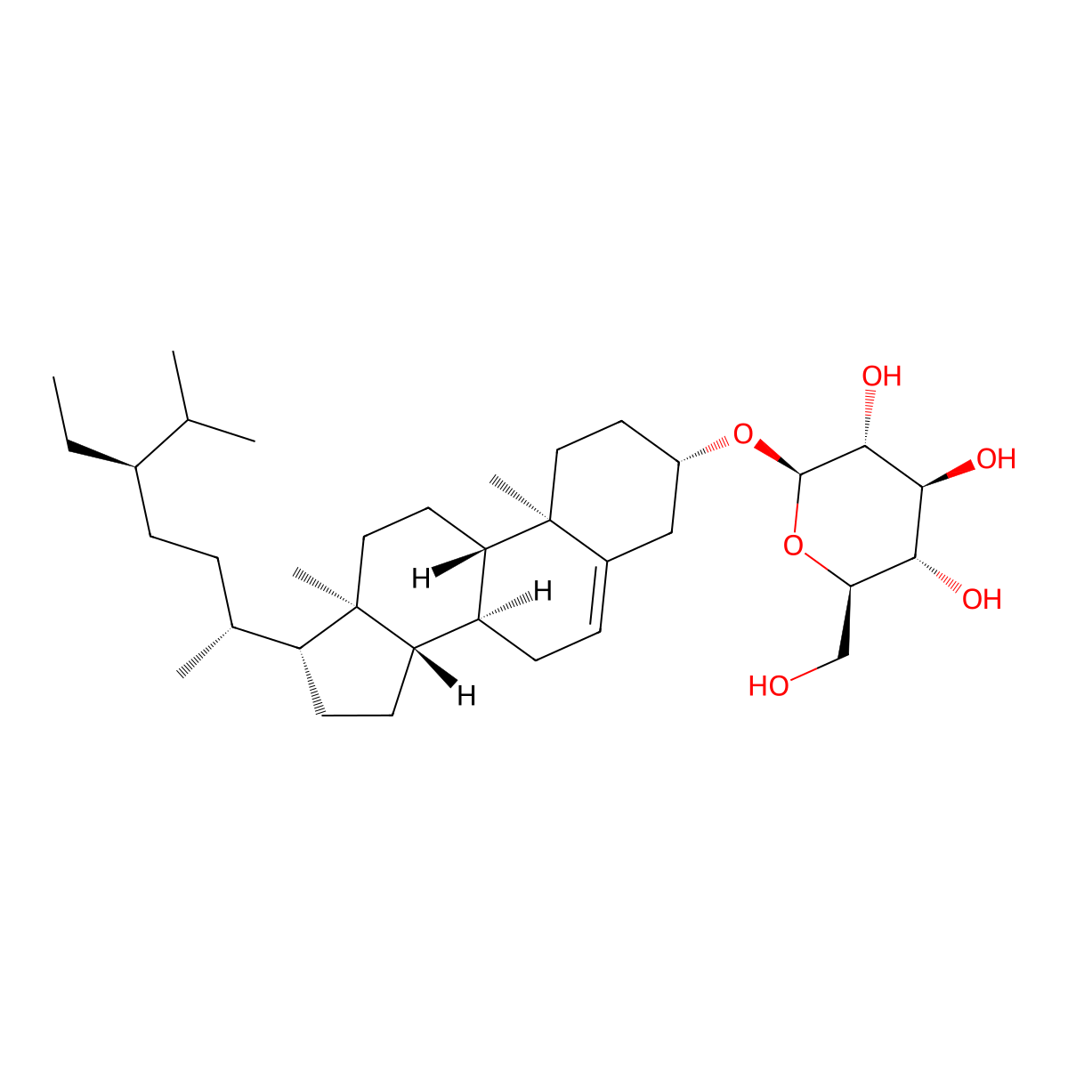 Sitogluside molecular structure, CAS 474-58-8