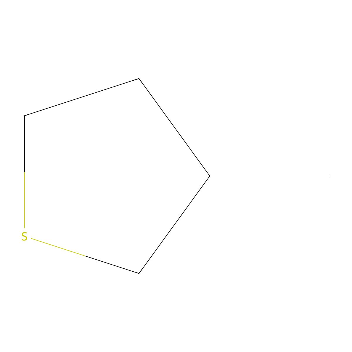 3-Methylthiolane molecular structure, CAS 4740-00-5