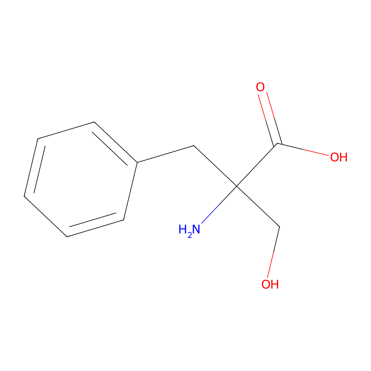 DL-2-Benzylserine molecular structure, CAS 4740-47-0