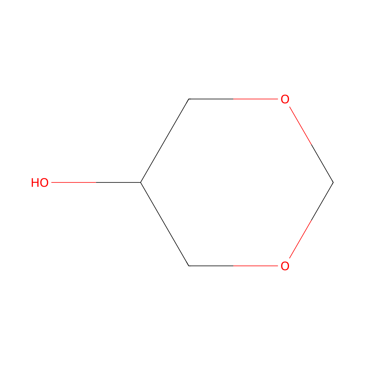 1,3-Dioxan-5-ol molecular structure, CAS 4740-78-7