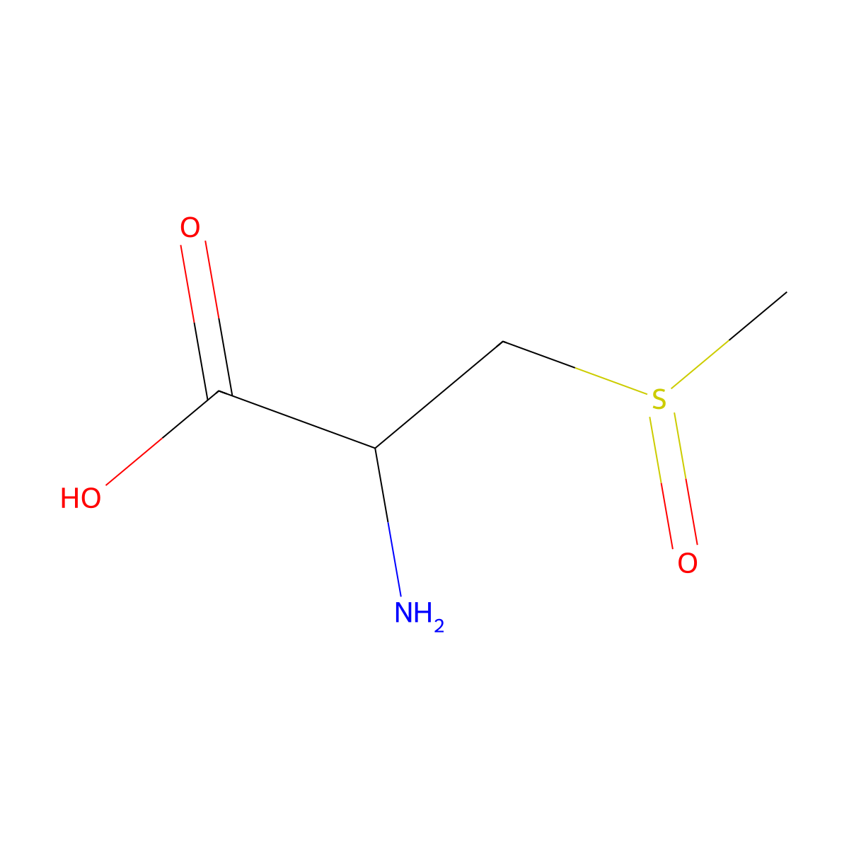 2-Amino-3-methanesulfinylpropanoic acid molecular structure, CAS 4740-94-7