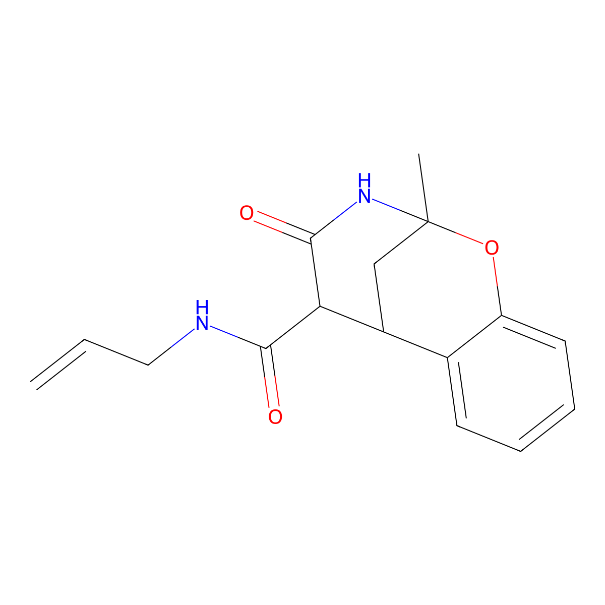 N-allyl-2-methyl-4-oxo-3,4,5,6-tetrahydro-2H-2,6-methanobenzo[g][1,3]oxazocine-5-carboxamide molecular structure, CAS 474007-94-8