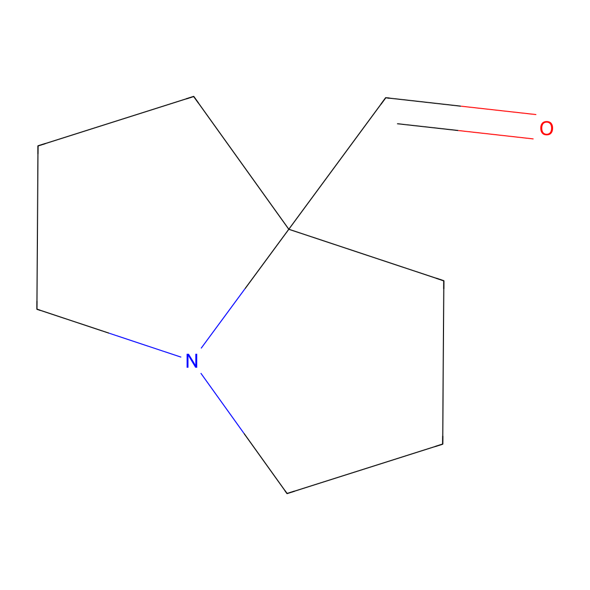 Hexahydro-1H-pyrrolizine-7a-carbaldehyde molecular structure, CAS 474010-98-5