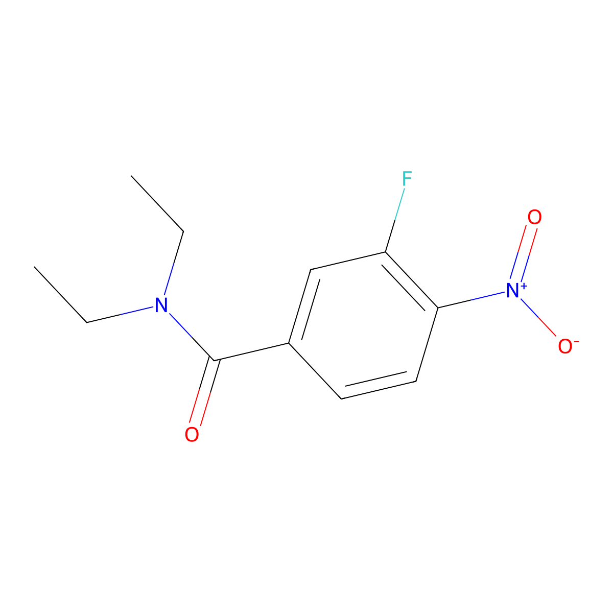 N,N-Diethyl-3-fluoro-4-nitrobenzamide molecular structure, CAS 474020-75-2