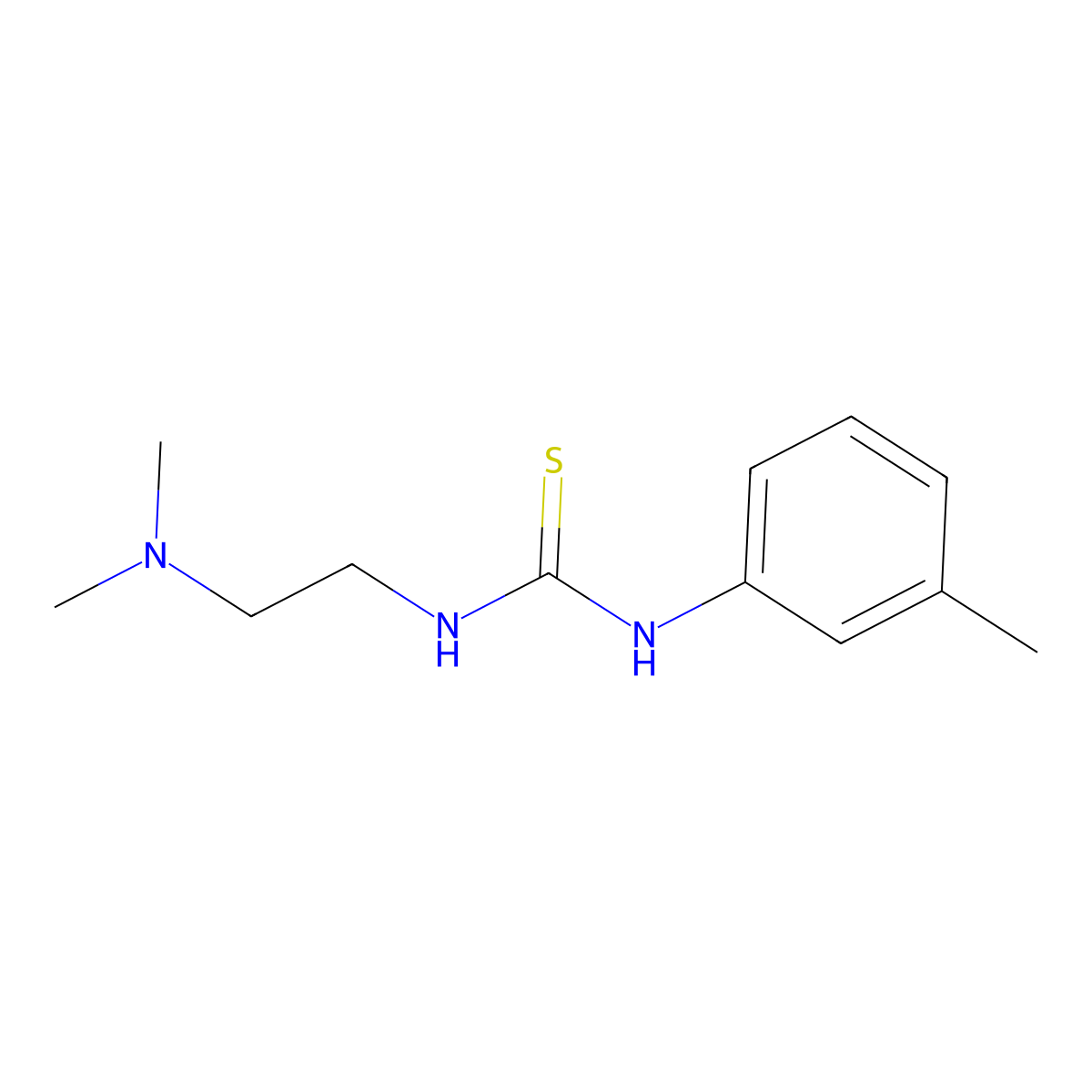 1-[2-(Dimethylamino)ethyl]-3-(3-methylphenyl)thiourea molecular structure, CAS 474052-49-8