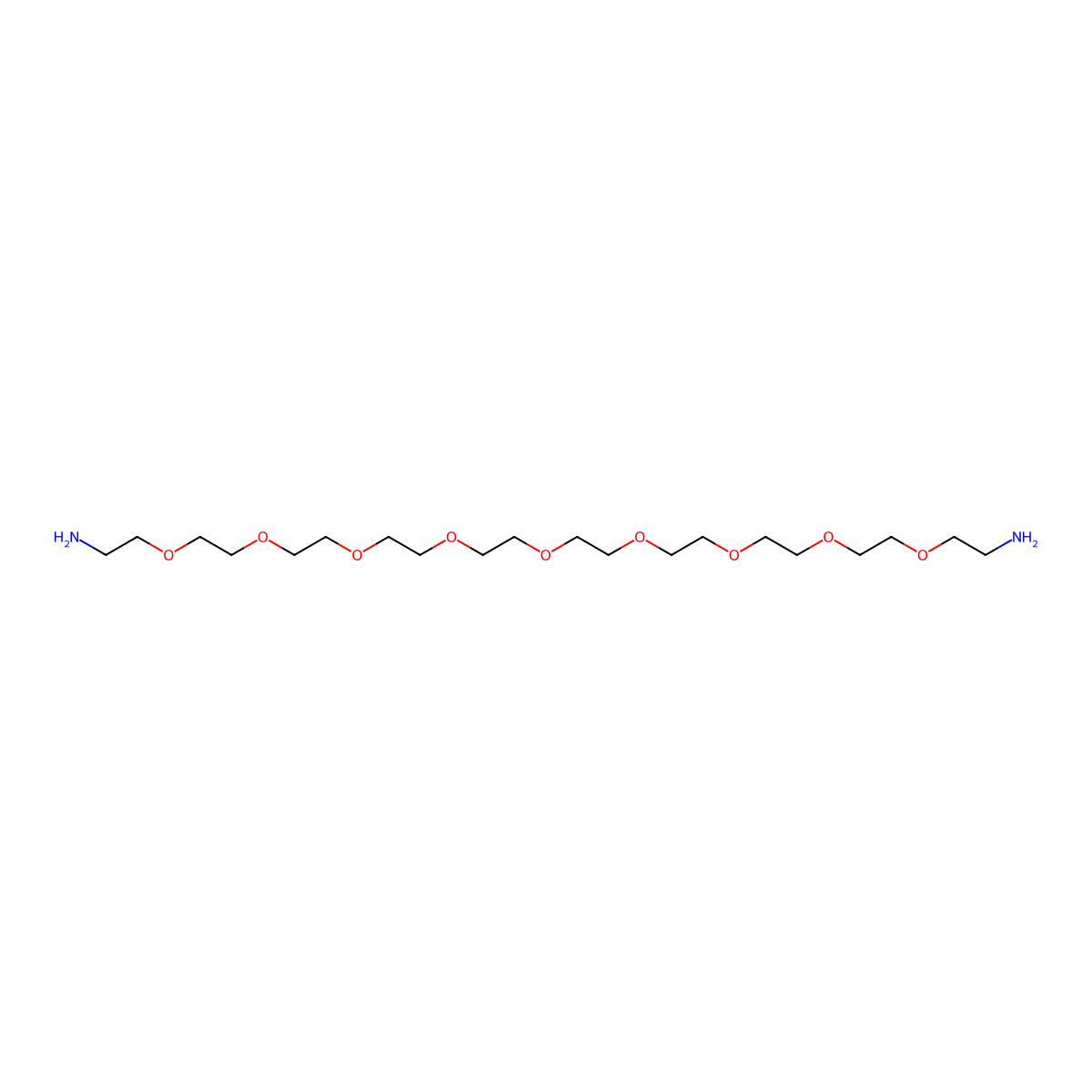 Amino-PEG9-Amine molecular structure, CAS 474082-35-4