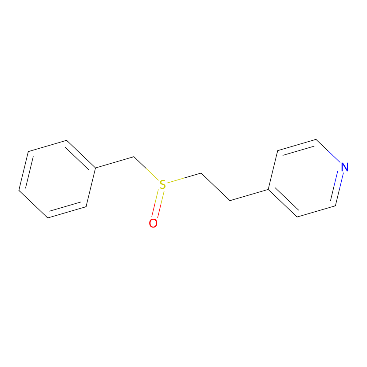 4-(2-Benzylsulfinylethyl)pyridine molecular structure, CAS 474092-29-0