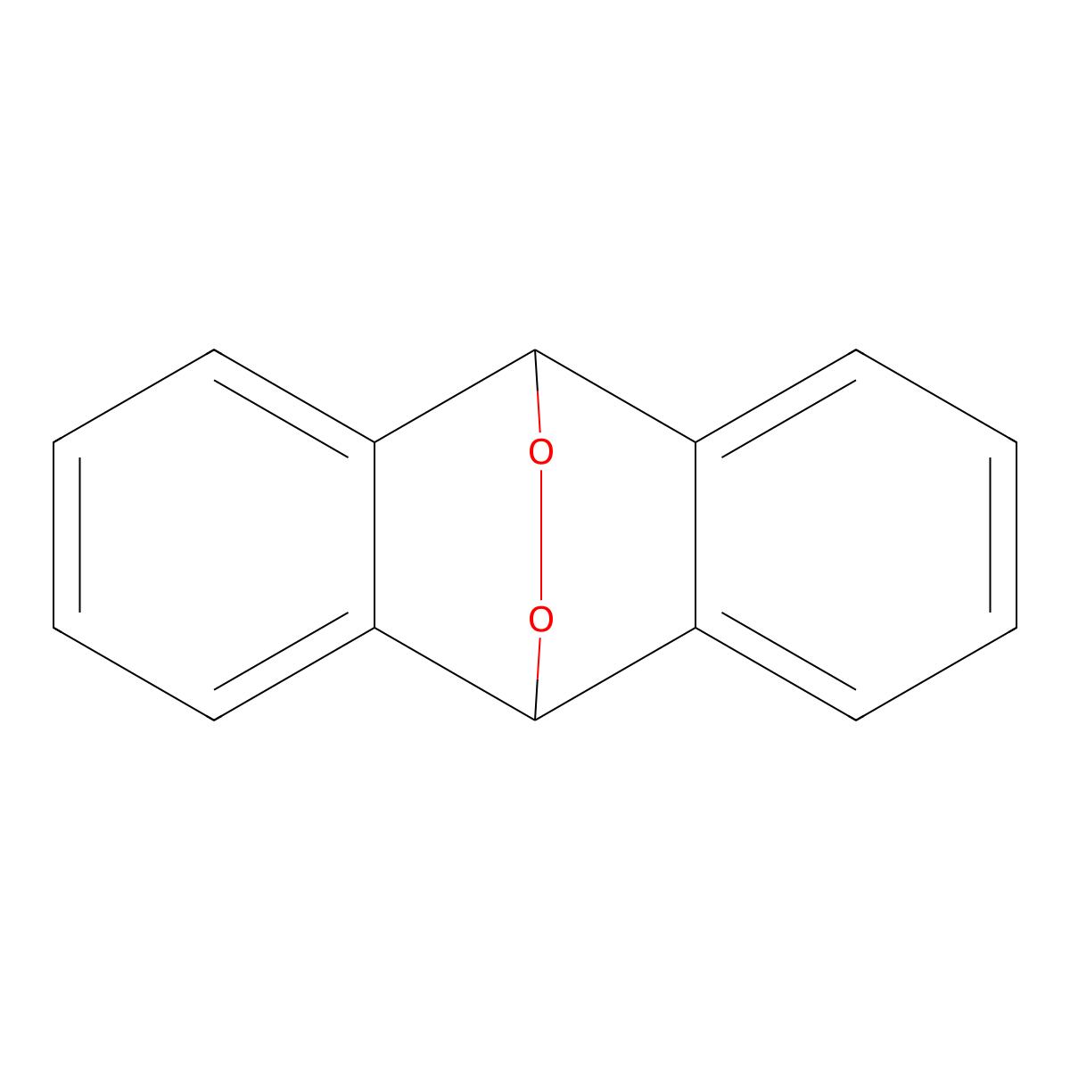 Anthracene 9,10-endoperoxide molecular structure, CAS 4741-24-6