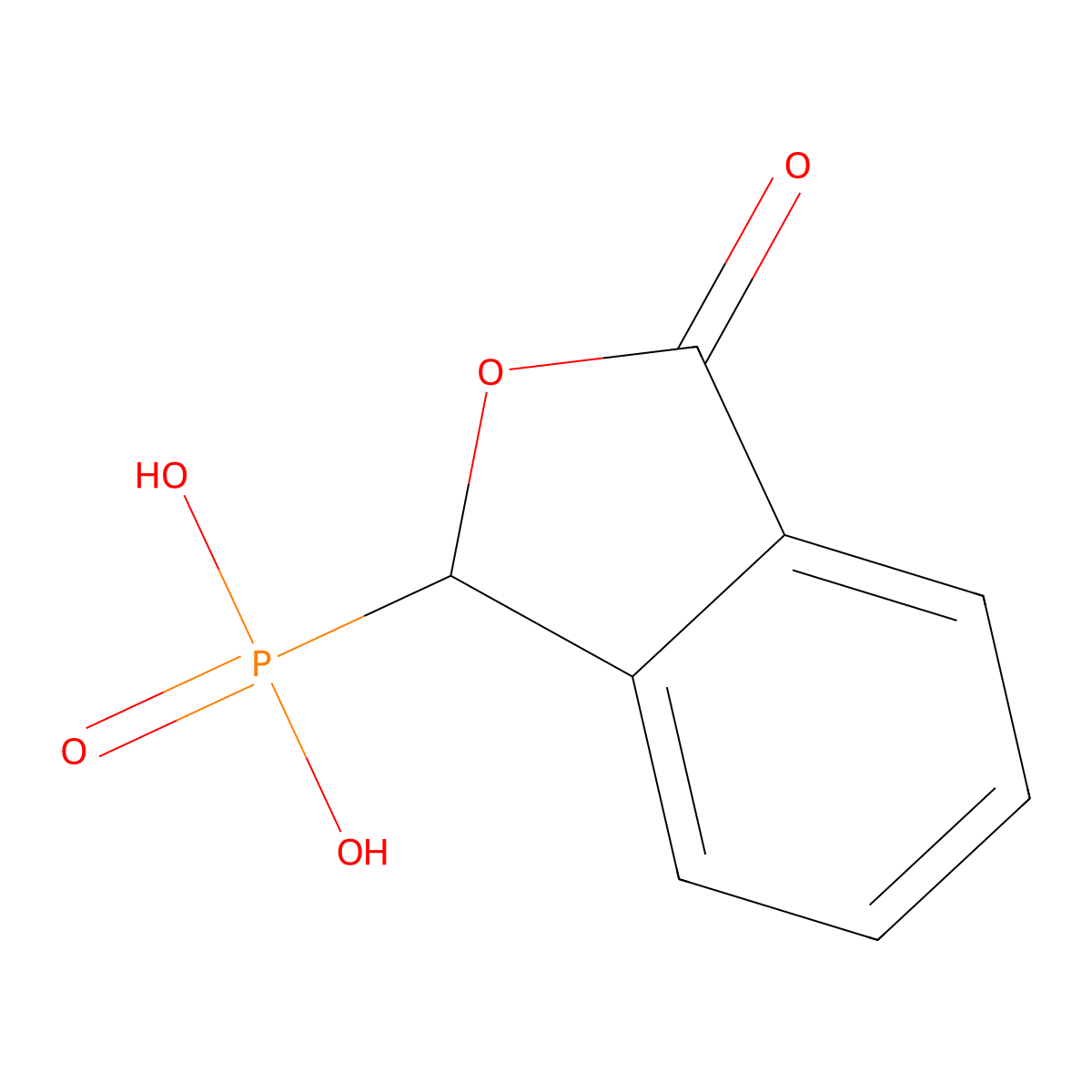 (3-Oxo-1,3-dihydroisobenzofuran-1-yl)phosphonic acid molecular structure, CAS 4741-67-7