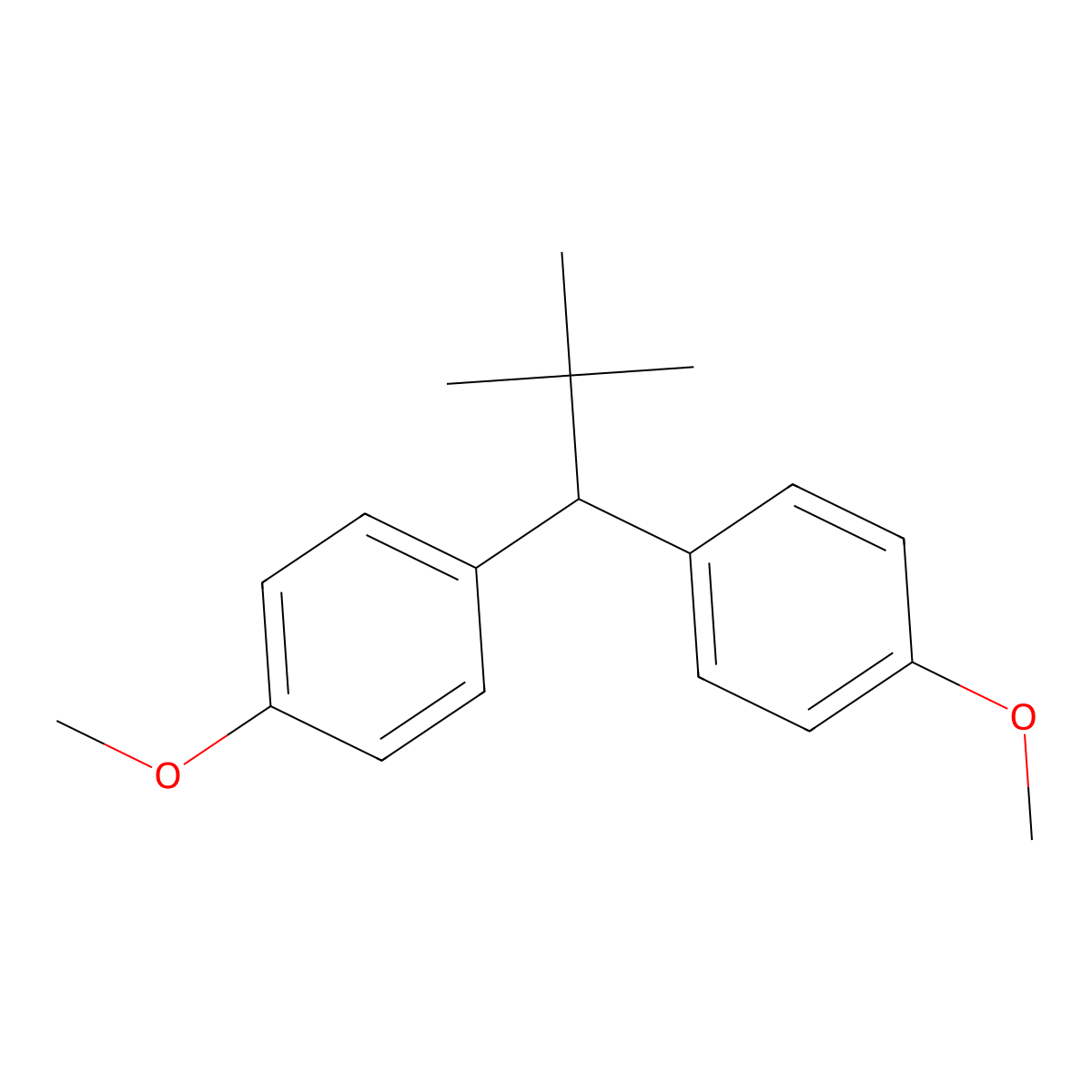 Benzene, 1,1'-(2,2-dimethylpropylidene)bis(4-methoxy- molecular structure, CAS 4741-74-6