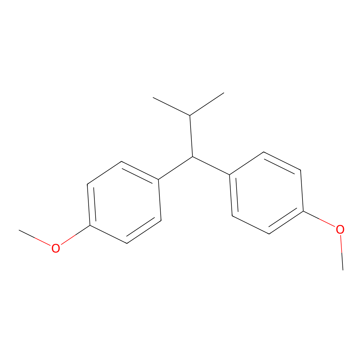 Benzene, 1,1'-(2-methylpropylidene)bis(4-methoxy- molecular structure, CAS 4741-75-7