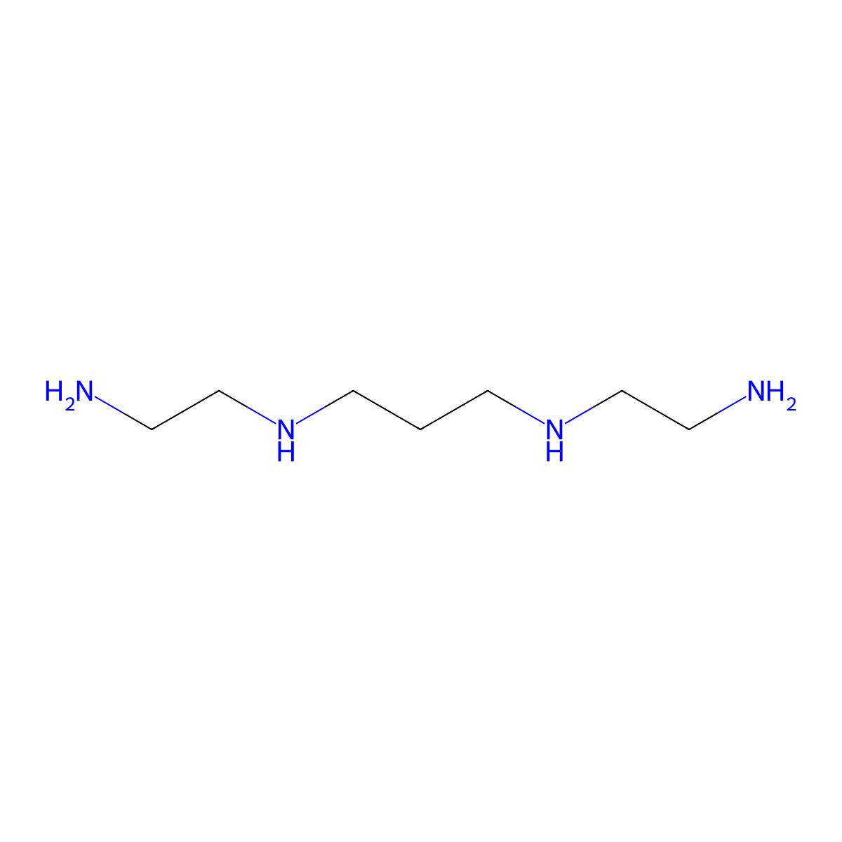 N,N'-Bis(2-aminoethyl)-1,3-propanediamine molecular structure, CAS 4741-99-5