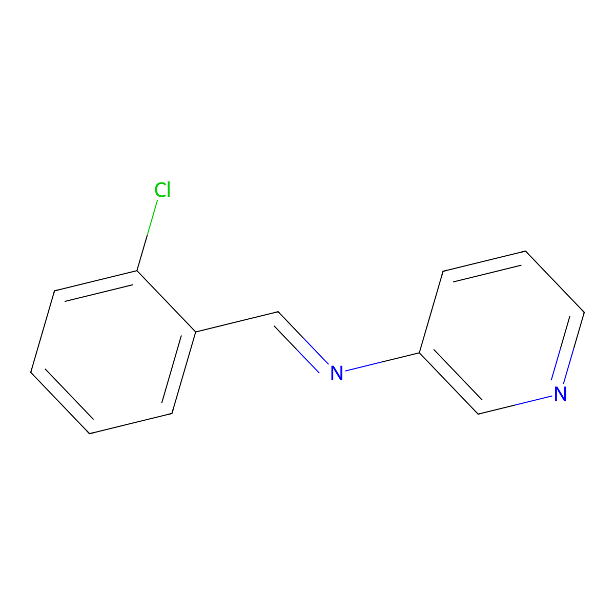 1-(2-chlorophenyl)-N-(pyridin-3-yl)methanimine molecular structure, CAS 474108-72-0