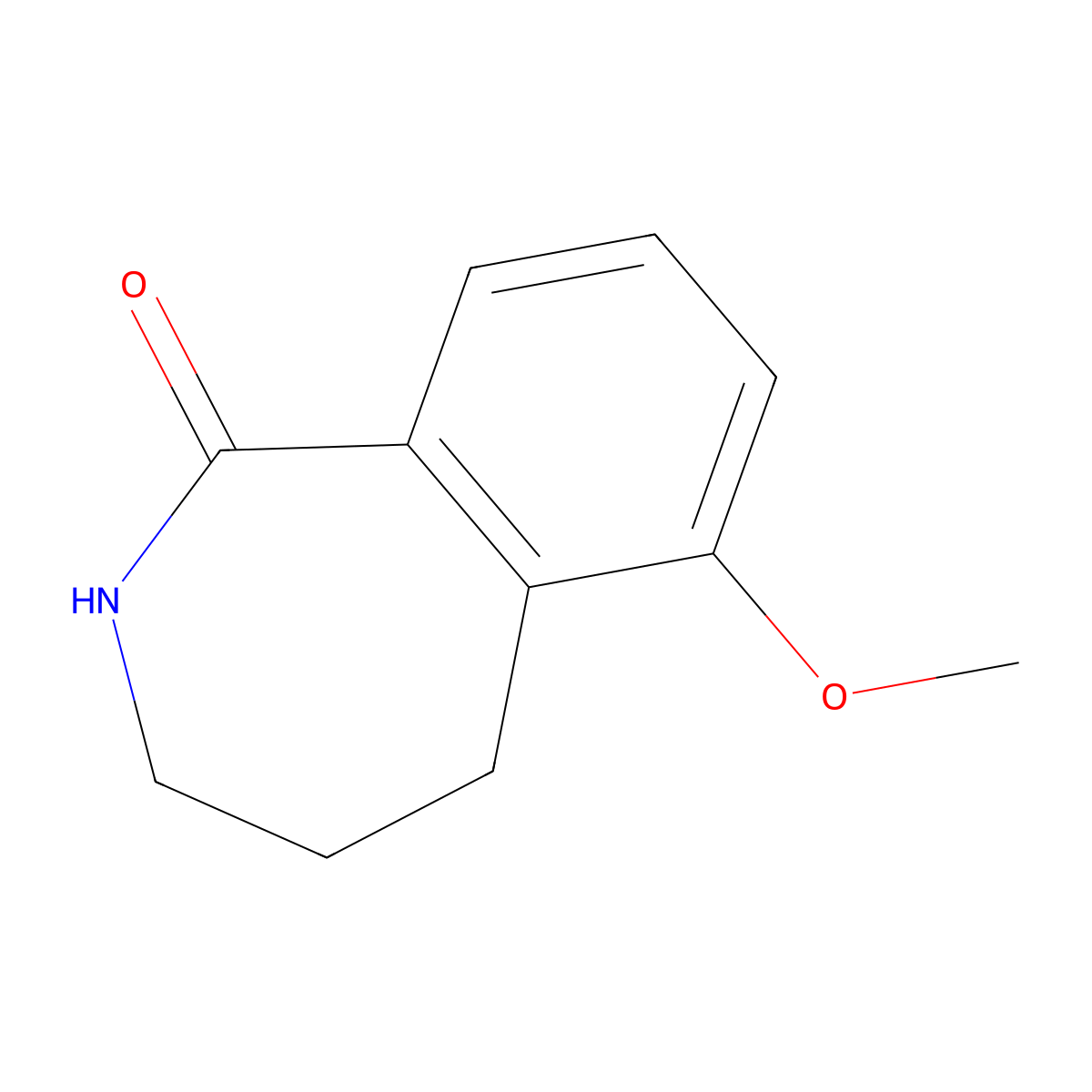 6-methoxy-2,3,4,5-tetrahydro-1H-2-benzazepin-1-one molecular structure, CAS 474116-61-5
