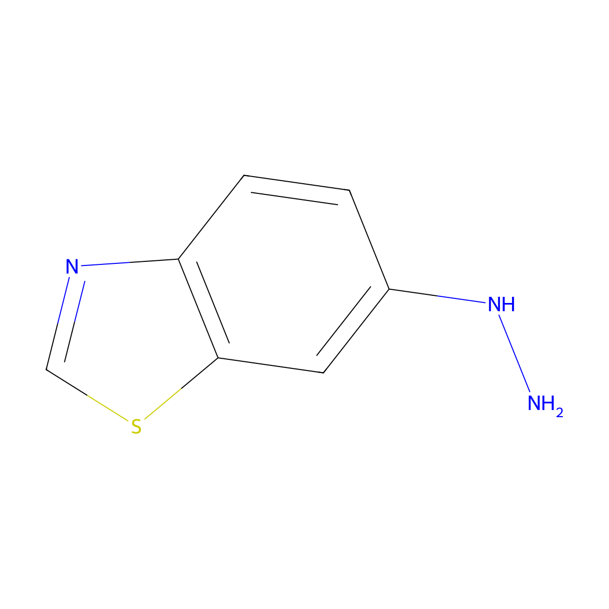 6-Hydrazinylbenzo[d]thiazole molecular structure, CAS 474123-23-4