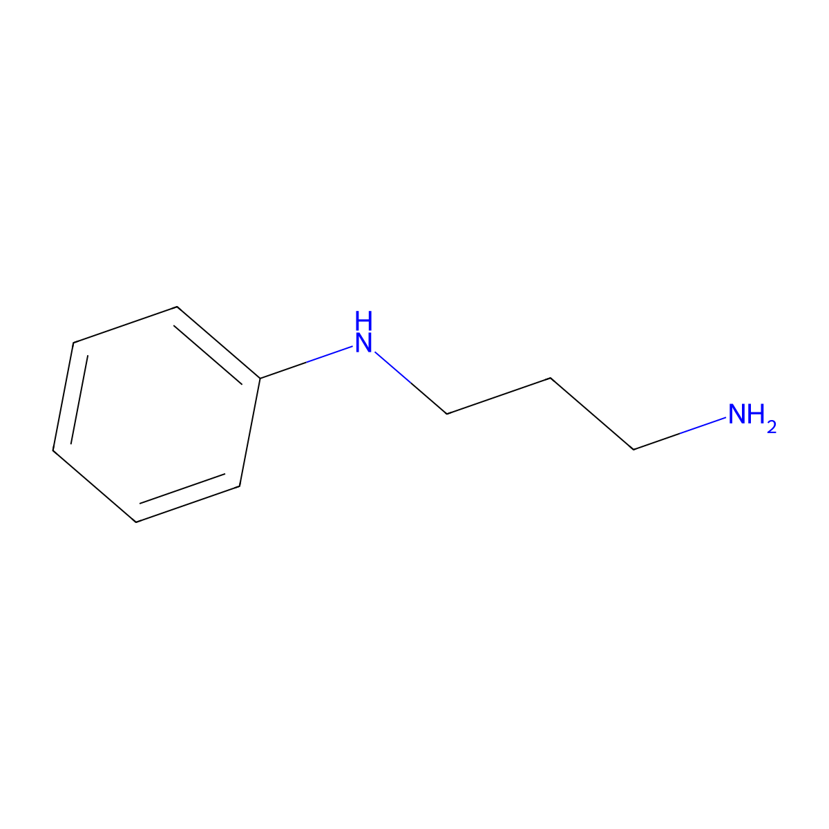 N-(3-aminopropyl)aniline molecular structure, CAS 4742-01-2