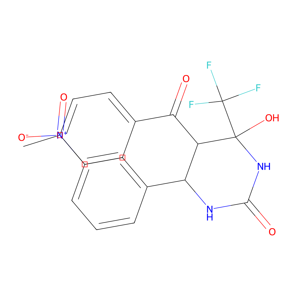 4-Hydroxy-5-(4-methylbenzoyl)-6-(3-nitrophenyl)-4-(trifluoromethyl)-1,3-diazinan-2-one molecular structure, CAS 474260-47-4