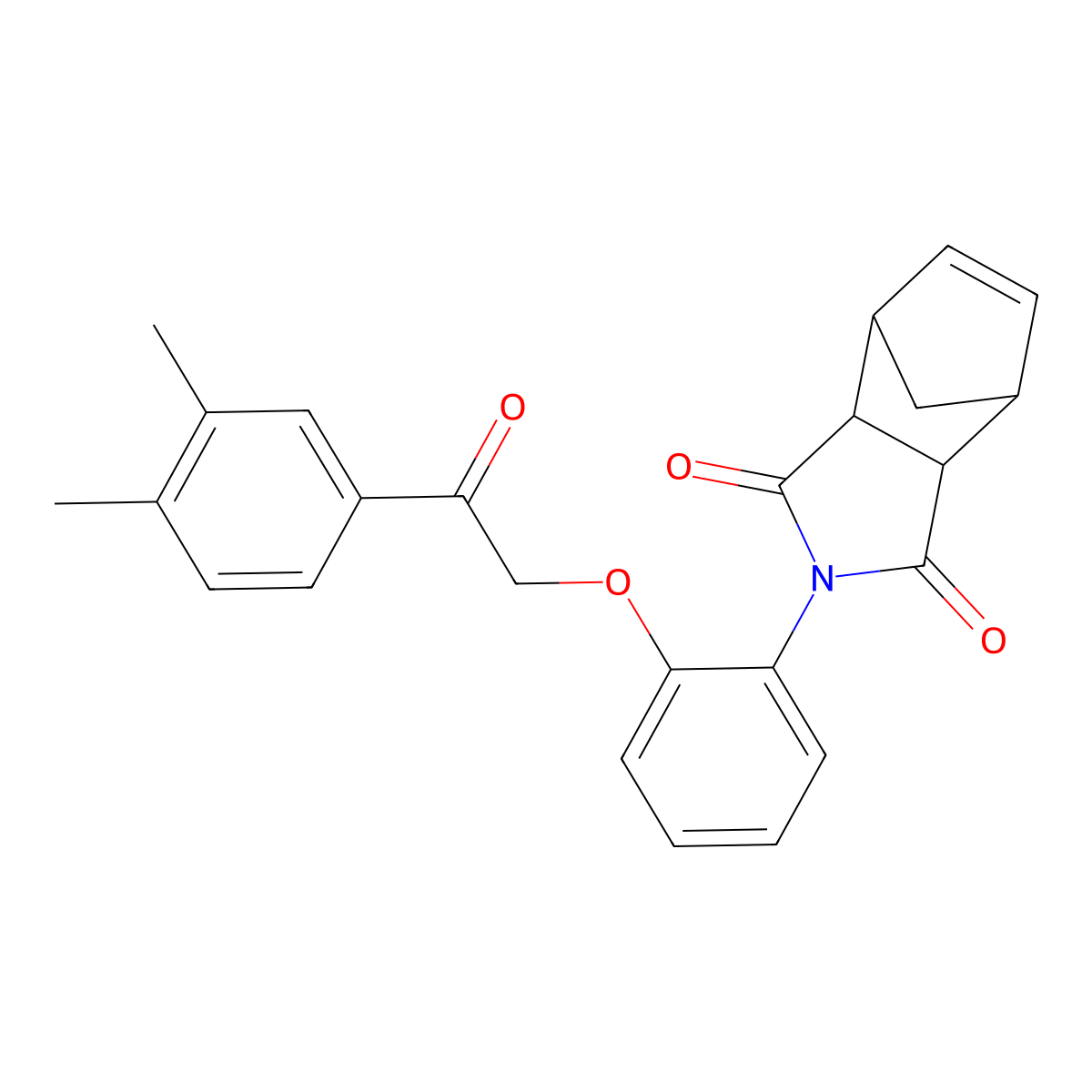 2-{2-[2-(3,4-dimethylphenyl)-2-oxoethoxy]phenyl}-3a,4,7,7a-tetrahydro-1H-4,7-methanoisoindole-1,3(2H)-dione molecular structure, CAS 474262-10-7
