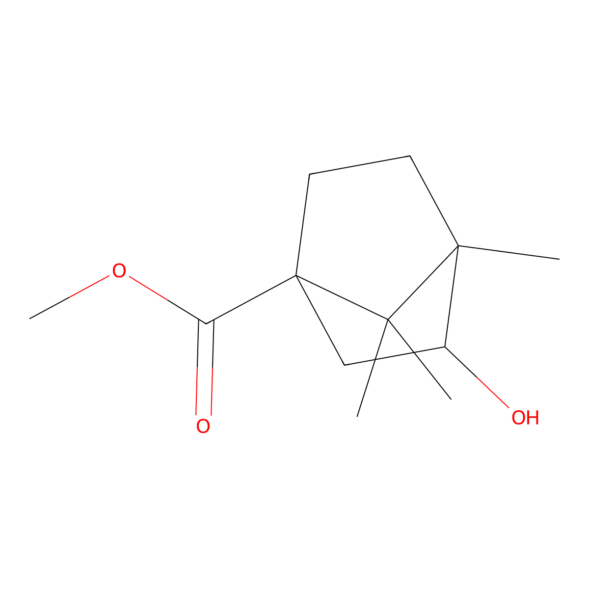3-Hydroxy-4,7,7-trimethyl-bicyclo[2.2.1]heptane-1-carboxylic acid methyl ester molecular structure, CAS 474263-87-1