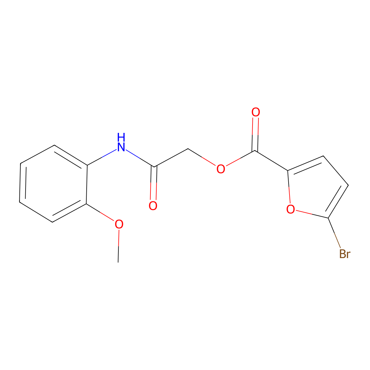 [2-(2-Methoxyanilino)-2-oxoethyl] 5-bromofuran-2-carboxylate molecular structure, CAS 474272-94-1