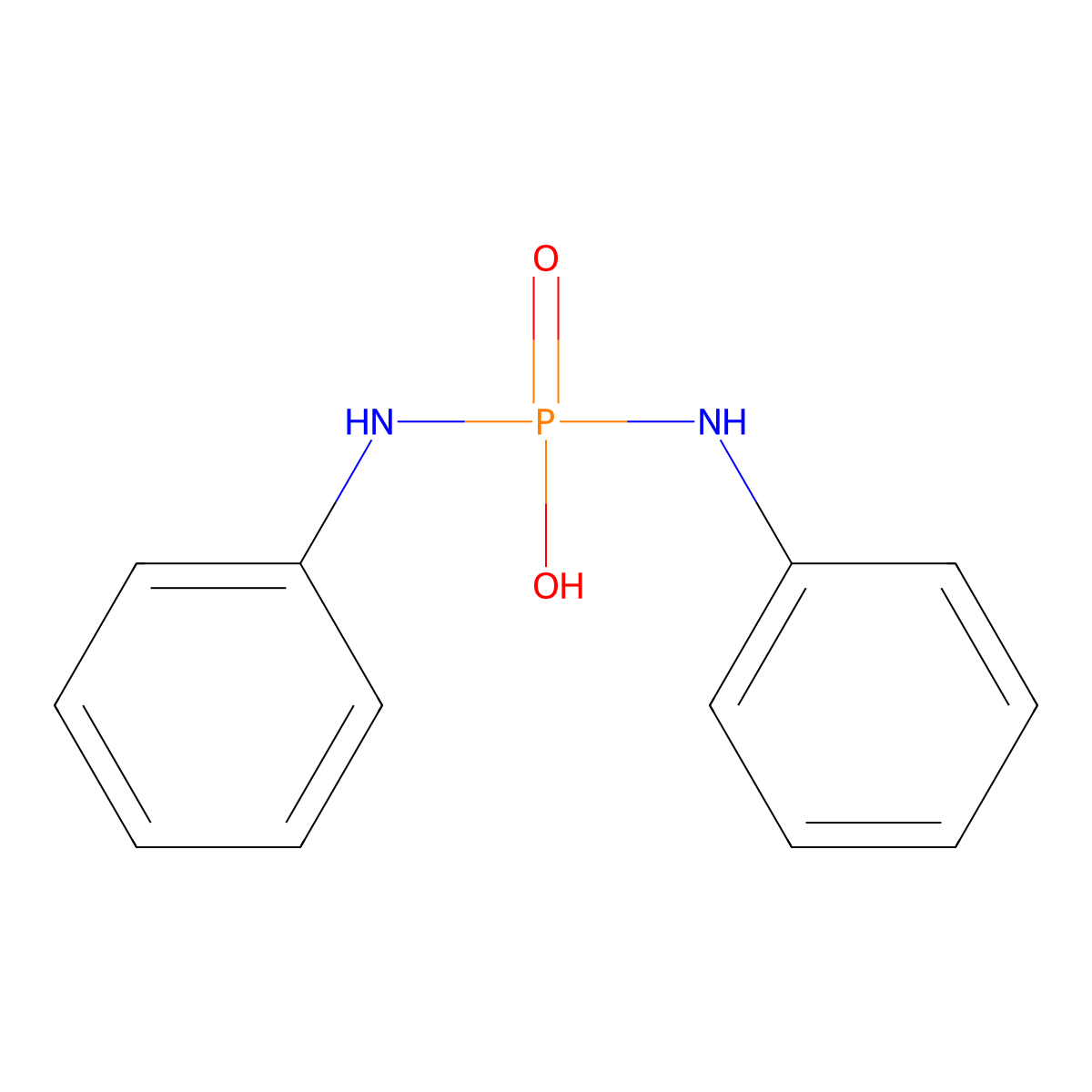 Dianilinophosphinic acid molecular structure, CAS 4743-42-4
