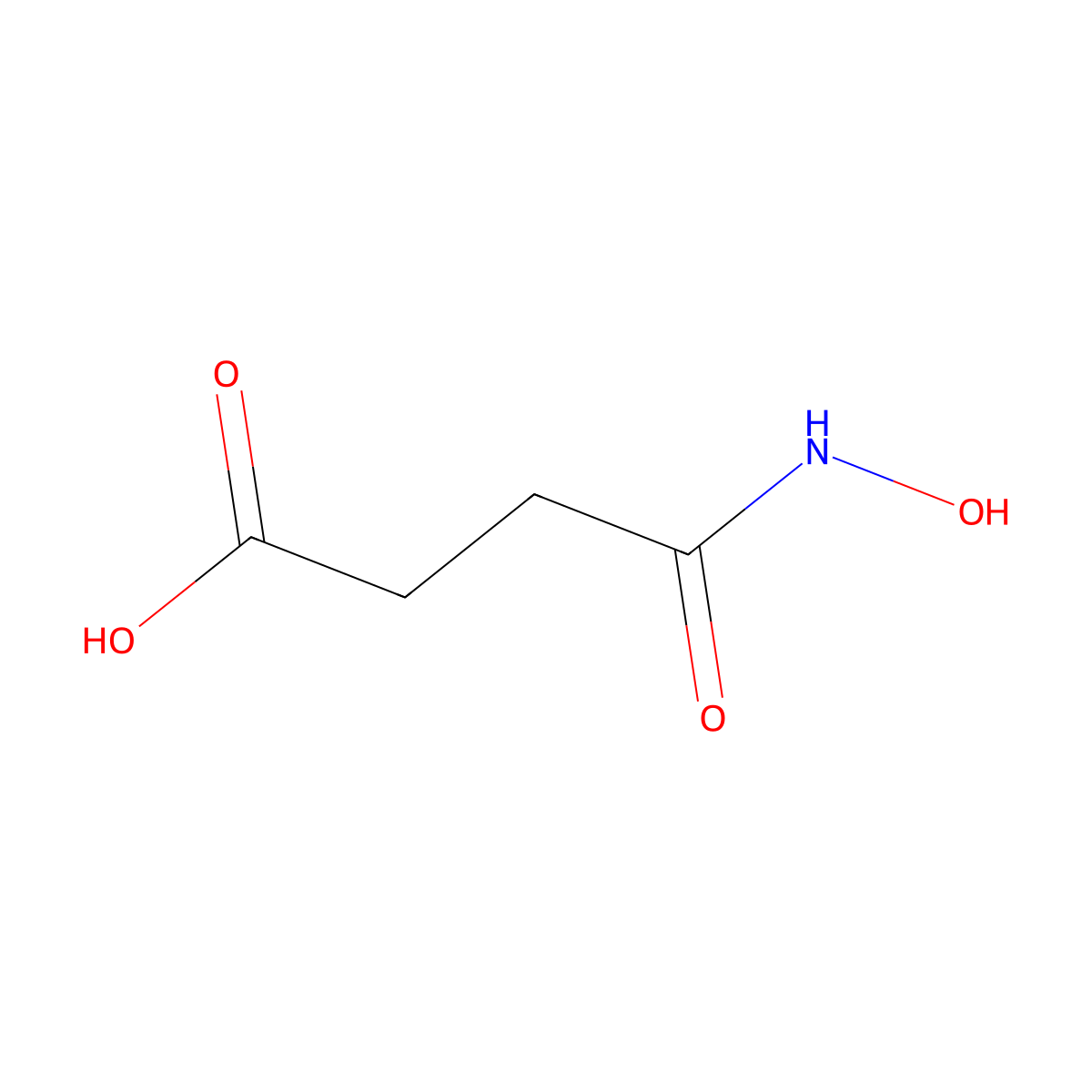 Butanoic acid, 4-(hydroxyamino)-4-oxo- molecular structure, CAS 4743-99-1