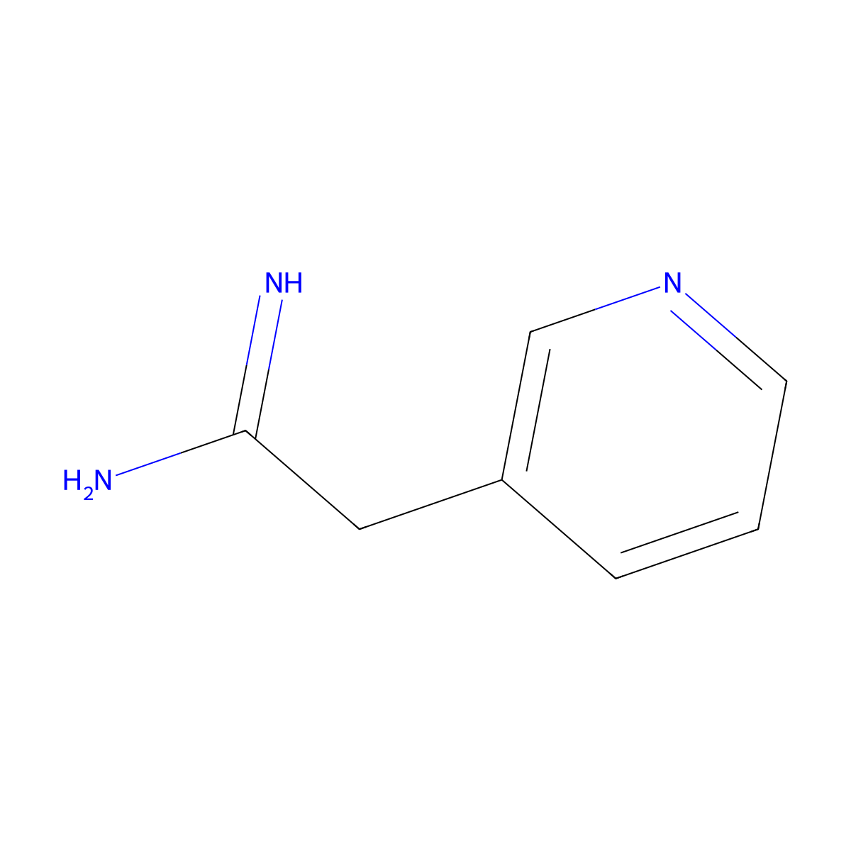 2-(Pyridin-3-yl)ethanimidamide molecular structure, CAS 474310-74-2