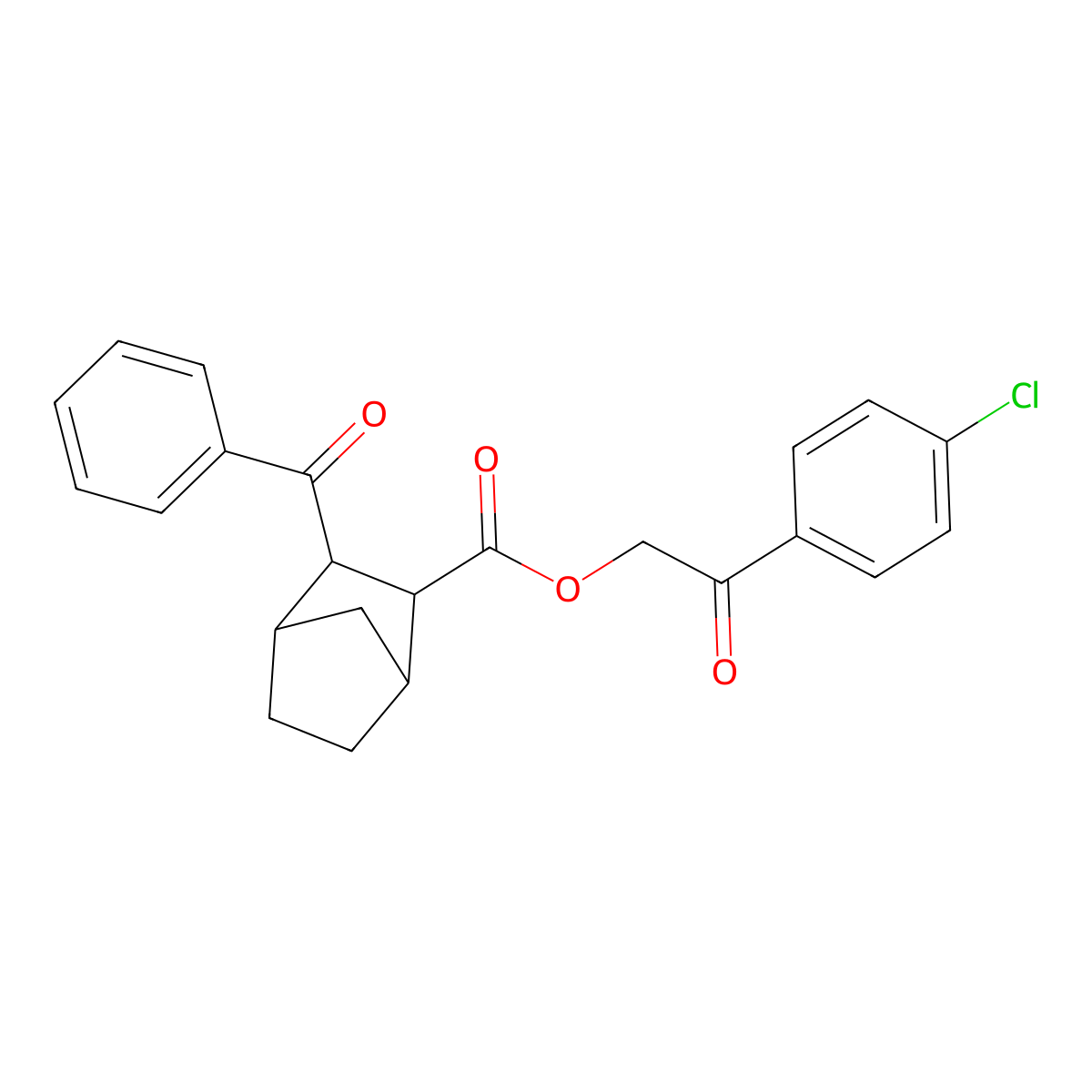 2-(4-Chlorophenyl)-2-oxoethyl 3-benzoylbicyclo[2.2.1]heptane-2-carboxylate molecular structure, CAS 474376-60-8