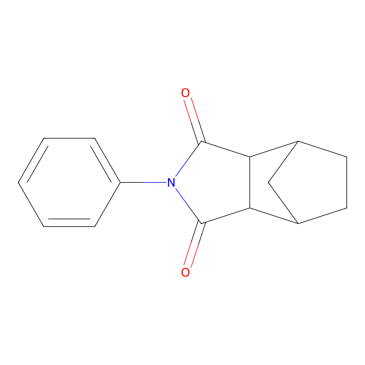 2-phenylhexahydro-1H-4,7-methanoisoindole-1,3(2H)-dione molecular structure, CAS 474376-63-1