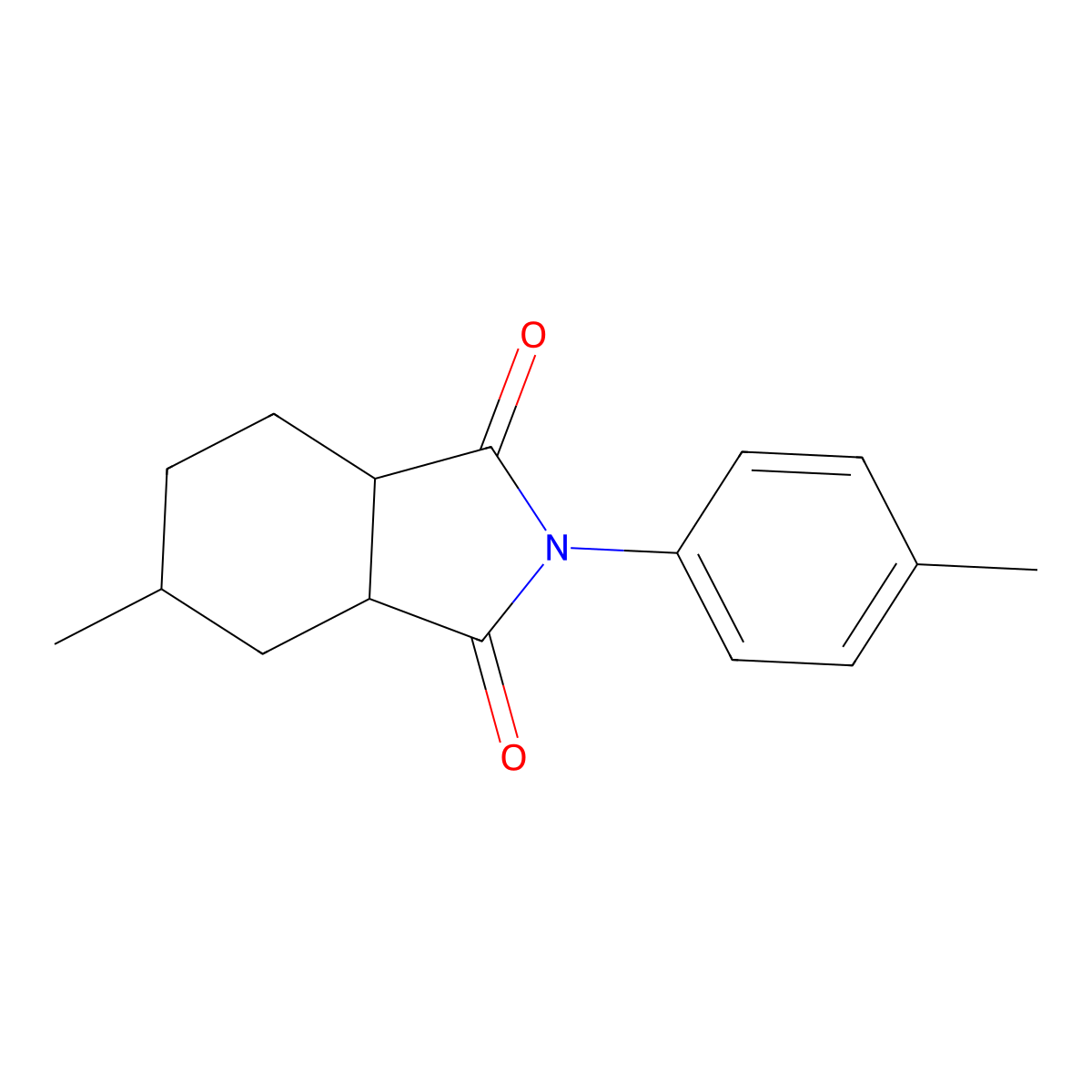 5-methyl-2-(4-methylphenyl)hexahydro-1H-isoindole-1,3(2H)-dione molecular structure, CAS 474376-85-7