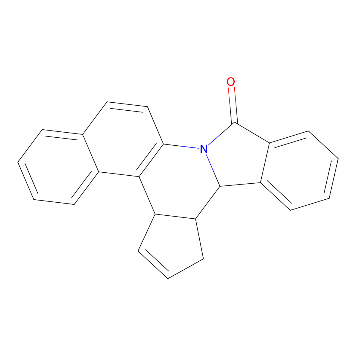 4c,7,7a,7b-tetrahydro-12H-benzo[f]cyclopenta[c]isoindolo[2,1-a]quinolin-12-one molecular structure, CAS 474376-91-5