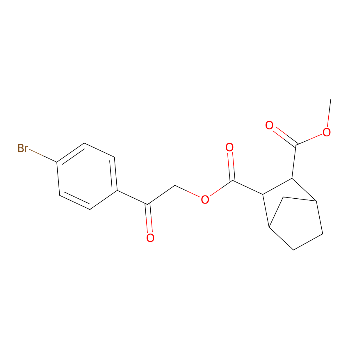 2-(4-Bromophenyl)-2-oxoethyl methyl bicyclo[2.2.1]heptane-2,3-dicarboxylate molecular structure, CAS 474377-00-9