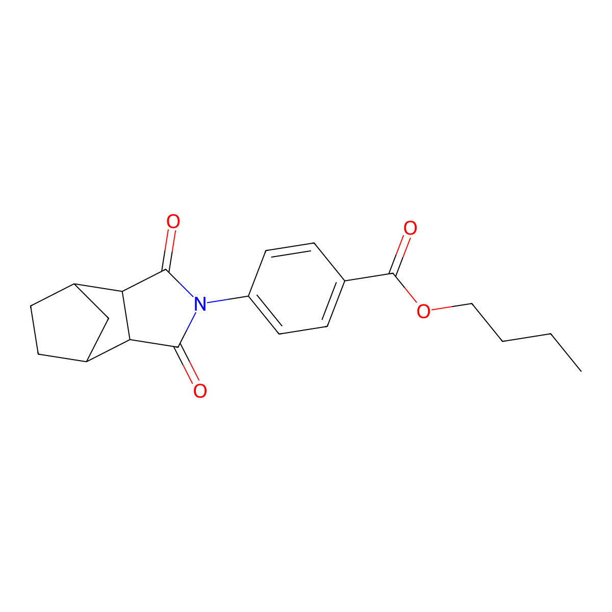 butyl 4-(1,3-dioxooctahydro-2H-4,7-methanoisoindol-2-yl)benzoate molecular structure, CAS 474377-05-4